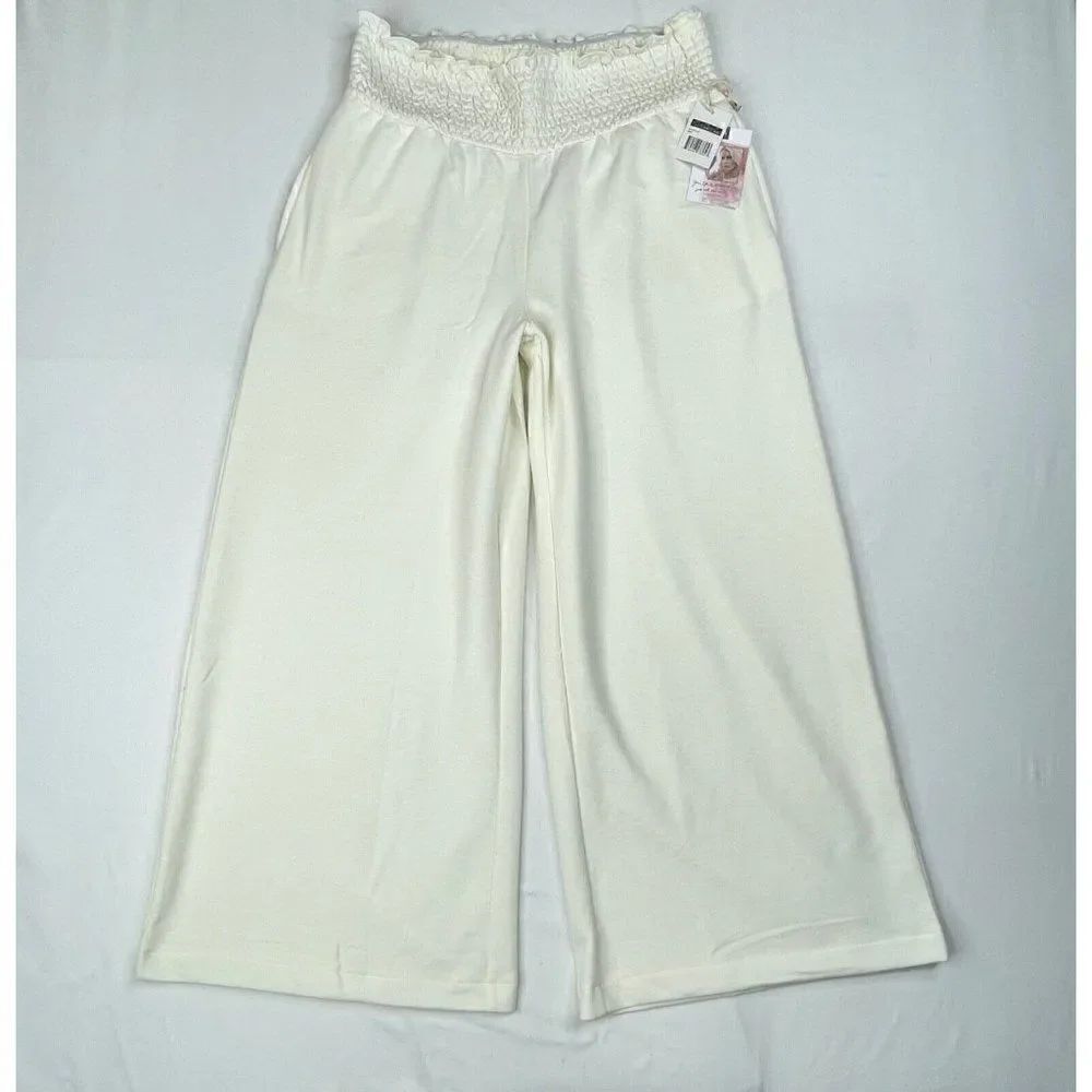 Jessica Simpson Senna Smocked Wide Leg Pant NEW